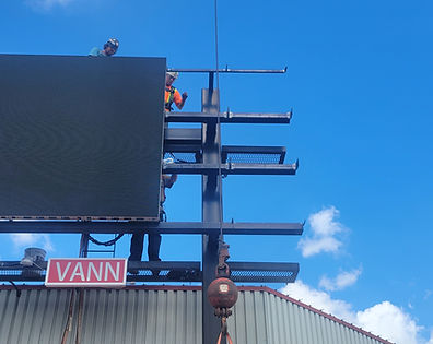 Advertising Board — structural steel project by South Central Industrial